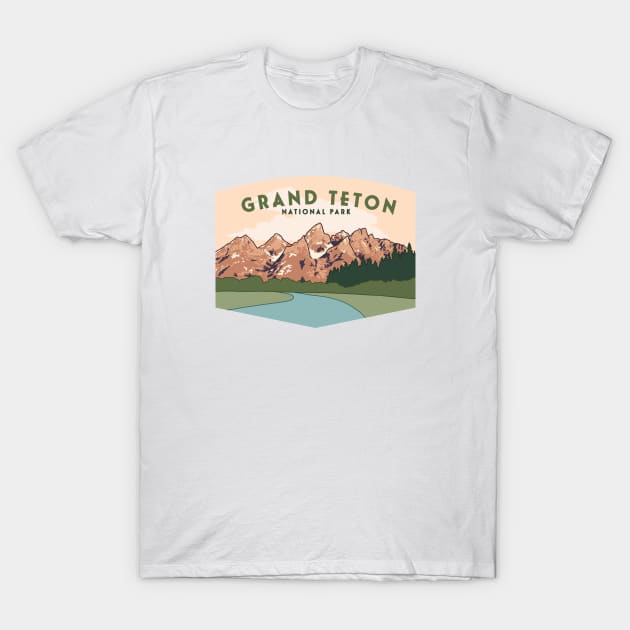 Grand Teton National Park T-Shirt by smalltownnc